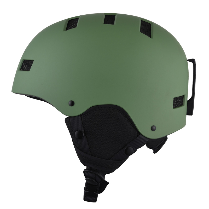 Casco de esquí de nieve profesional para exteriores, esquí de invierno, snowboard, extraíble, con certificación CE ASTM, seguridad para hombres, mujeres, jóvenes, cascos de esquí verdes